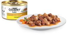 Gourmet Голд Кусочки в соусе с курицей и печенью