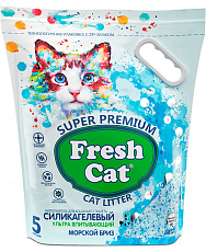 Fresh Cat Силикагелевый наполнитель Морской бриз