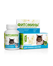 VEDA Фитомины для зубов и костей кошек