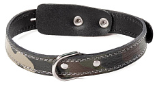 Ошейник "Гамма" кожаный "Хаки"