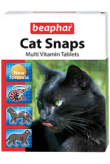 Beaphar Мультивитаминная добавка Cat Snaps, 75 таб/уп