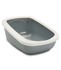 Лоток с бортом SAVIC Aseo Jumbo, белый/тёмно-серый