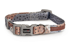 CAMON Ошейник серый в крапинку