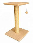 Cat House Когтеточка - столбик с полкой, 70 см, сизаль