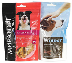 Мираторг Winner Набор лакомств (Аорта говяжья + Кишки говяжьи)