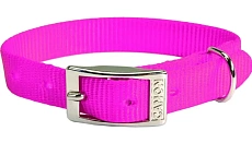 CAMON Ошейник нейлоновый с металлической пряжкой, розовый