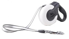 Fida Поводок-рулетка Mars, лента белая