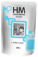 Паучи "НМ" для котят, рыба в соусе