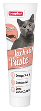 Beaphar Паста с лососевым маслом для кошек, 100 г