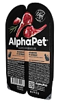 AlphaPet Superpremium Ягненок и сердце мясные кусочки в желе для кошек