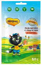 Мнямс Хрустящие подушечки с паштетом из телятины для котят (Фермерская ярмарка)