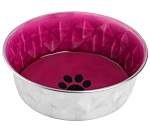 Mr.Kranch Миска из нержавеющей стали с керамическим покрытием Daimond, пурпурная