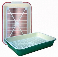 Лоток без борта с сеткой ZOOEXPRESS "Ева" высокие ножки