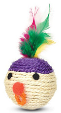 Triol Игрушка Мяч-мордашка с перьями