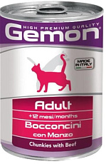 Gemon Консервы Cat Adult  Beef