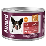 Award Dog Паштет (Говядина с морковью)