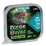 Monge Консервы BWild GF Sterilised Cat (Тунец, овощи)