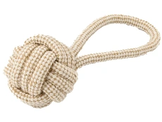 Mr.Kranch Мяч из каната на кольцевом шнуре, натуральный