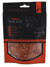 Fitmin For Life лакомство  (с лососем мини полоски)
