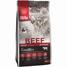 BLITZ Sensitive Adult Cat (Говядина)