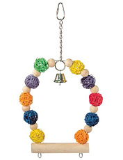 Triol Игрушка для птиц "Качели с шариками"