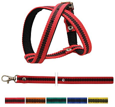 "Гамма" Шлейка и поводок, 1,5х20-32 см / 1,5х150 см