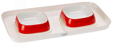 Ferplast Набор мисок для животных Glam, красный