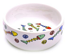 Beeztees Миска фарфоровая с рыбками