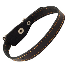 Ошейник Гамма кожаный безразмерный, 15х410 мм