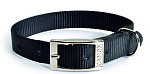 CAMON Ошейник нейлоновый с металлической пряжкой, черный