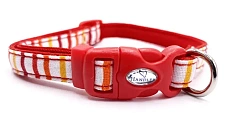 Ошейник в стиле Райе для собак, красный