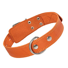 Ошейник Гамма кожаный c кольцом, 36х720 мм