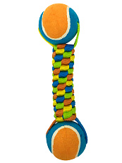Pet Park Игрушка для собак Плетенка с двумя теннисными мячами
