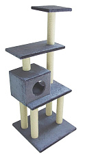 Комплекс-когтеточка с домиком "UrbanCat", 148 см