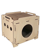 Cat House Домик фанерный Лофт