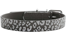 Hunter Ошейник Convenience Reflect, серый/леопард