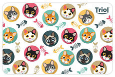 Triol Коврик под миску Котята