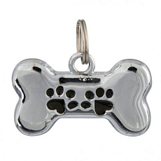 Trixie Брелок-адресник в виде косточки,металл