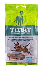 ТИТБИТ Хрустящие подушечки с ягненком и сыром для собак