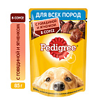 Pedigree влажный корм (Говядина и ягненок в соусе)