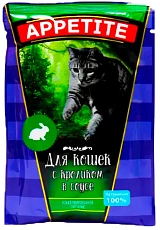 Appetite для кошек Кролик в соусе