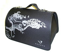 Dogman Сумка-переноска "Лира Сафари", черная