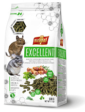 Vitapol Excellent Полнорационный корм для шиншилл и дегу, 500 г