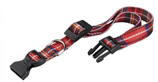 Ferplast Ошейник "CLUB TARTAN", красная шотландка