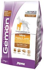 Gemon Dog Mini Puppy and Junior (Курица, рис)