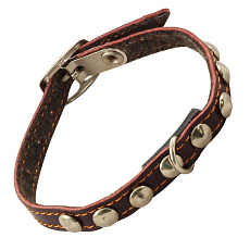 Gamma Ошейник-мини кожаный с украшением