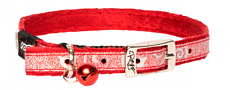 Rogz Ошейник "Sparklecat Dark Red"