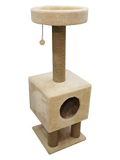 Cat House Когтеточка "Домик на ножках", 105 см, джут