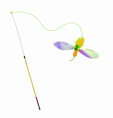 Супер-удочка с выдвижным спиннингом в виде оранжевой птички