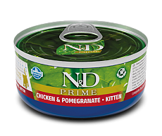 Консервы Farmina N&D Prime Kitten (Курица, гранат)
